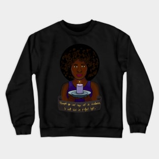 Rise in Perfect Light - The Old Astronomer Poem Crewneck Sweatshirt